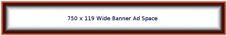 750px x 119px Wide Banner Ad Space